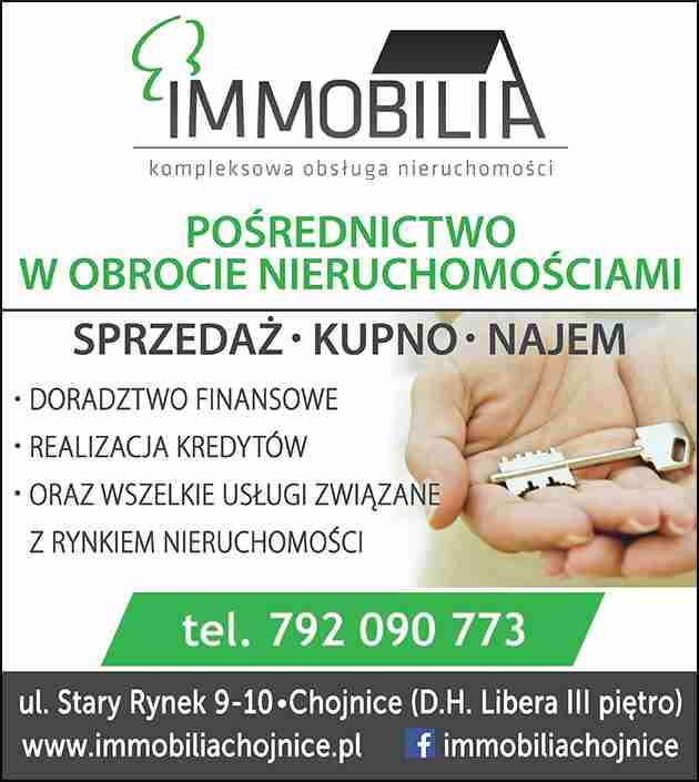 IMMOBILIA Obsługa nieruchomości - domy CHOJNICE domy CHOJNICE